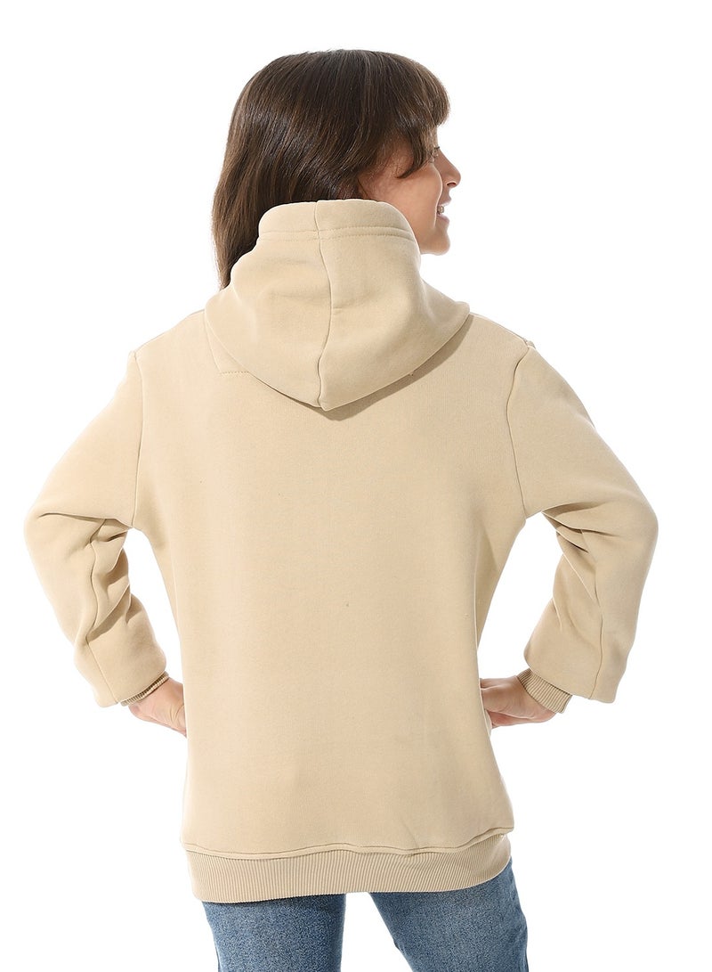 Andora Printed Girls Hoodie With Pocket - Image 3