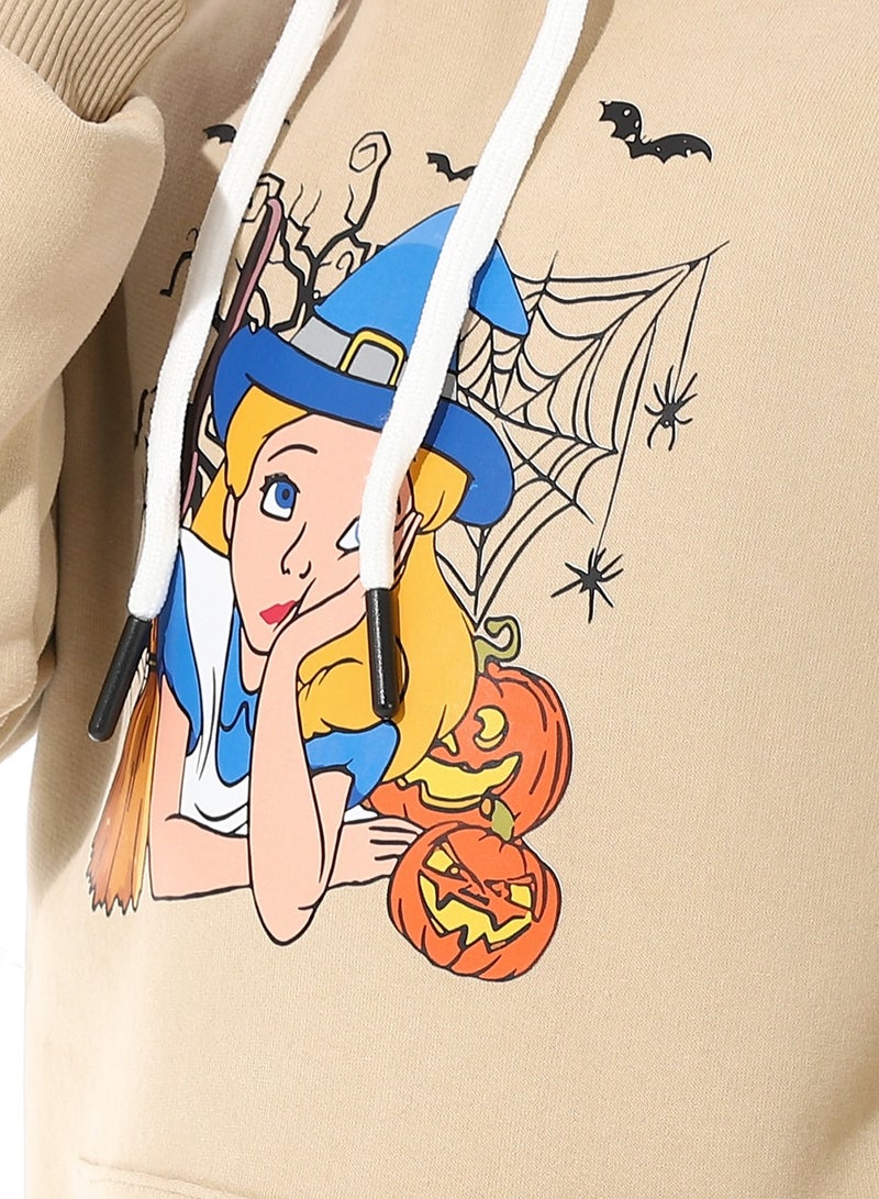 Andora Printed Girls Hoodie With Pocket - Image 5