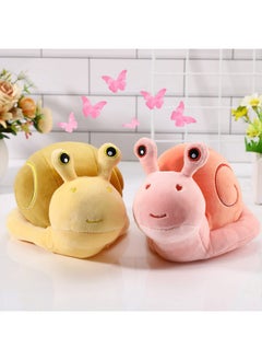 Civaner 2 Pieces Snail Doll Plush Toy 7.87 Inch Cartoon Lovely Valentine'S Day Birthday Gift Cute Soft Snail Plush Toy Snail Stuffed Animal Toy Kawaii Animal Pillow For Home Decoration Gift (Pink Yellow)  - Image 3