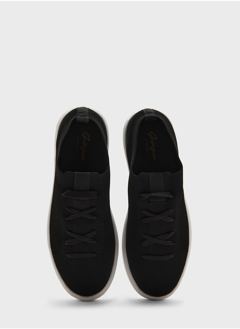 Ginger - Knit Speckled Sole Sneaker - Image 1