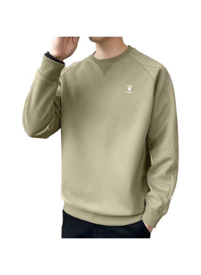 PLAYBOY Sweatshirt For Men, Round Neck, Autumn New Retro Moisture-Wicking Men'S Sweatshirt, Long-Sleeve T-Shirt, Casual Loose Undershirt, Men'S Clothing - Image 3