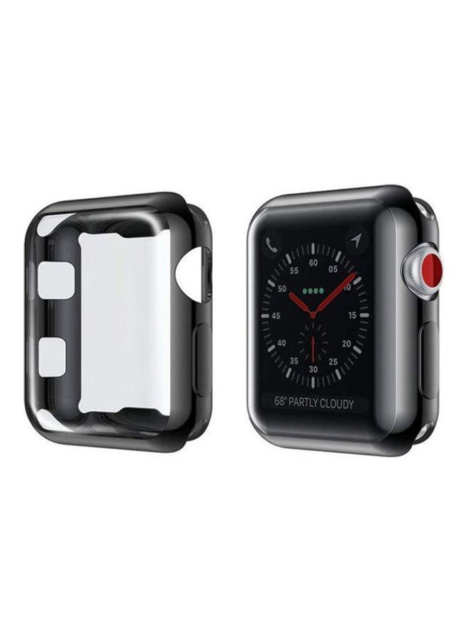 NIBEMINENT - for Apple Watch 3 Case Soft Plated TPU Screen Protector All-Around Protective High Defination Ultra-Thin Cover iwatch 42mm Series and 2 1 (, 42mm) - Image 1