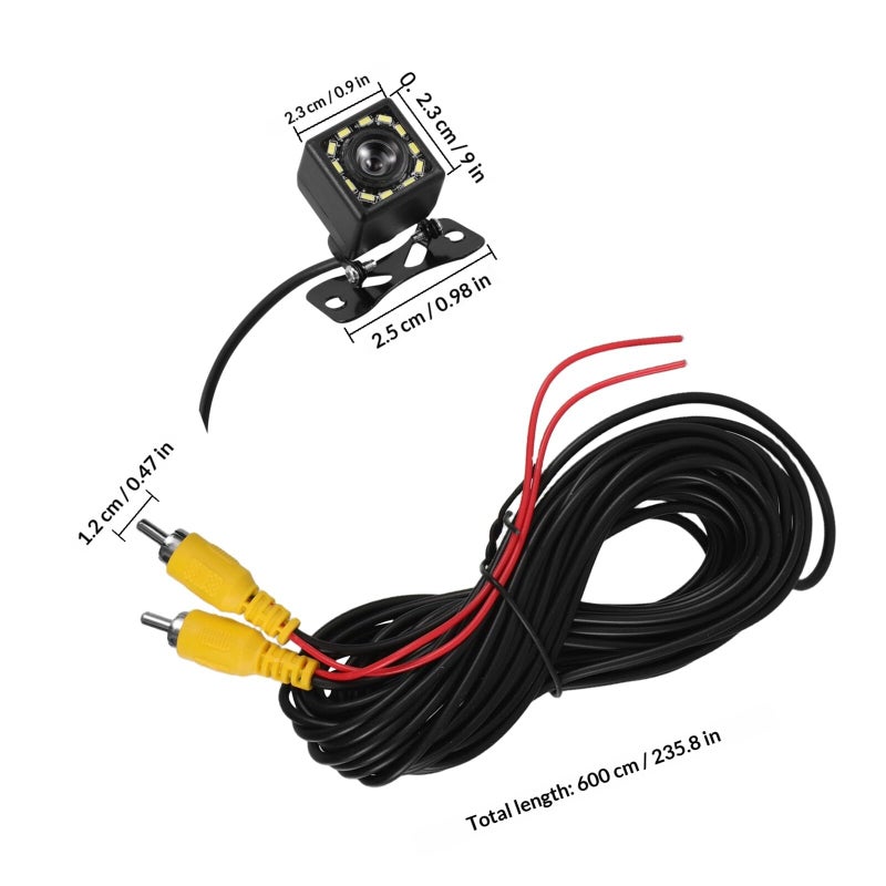 1080p HD Backup Camera Night Vision Wide Angle Rear View System for Car SUV Reverse Safety - Image 3