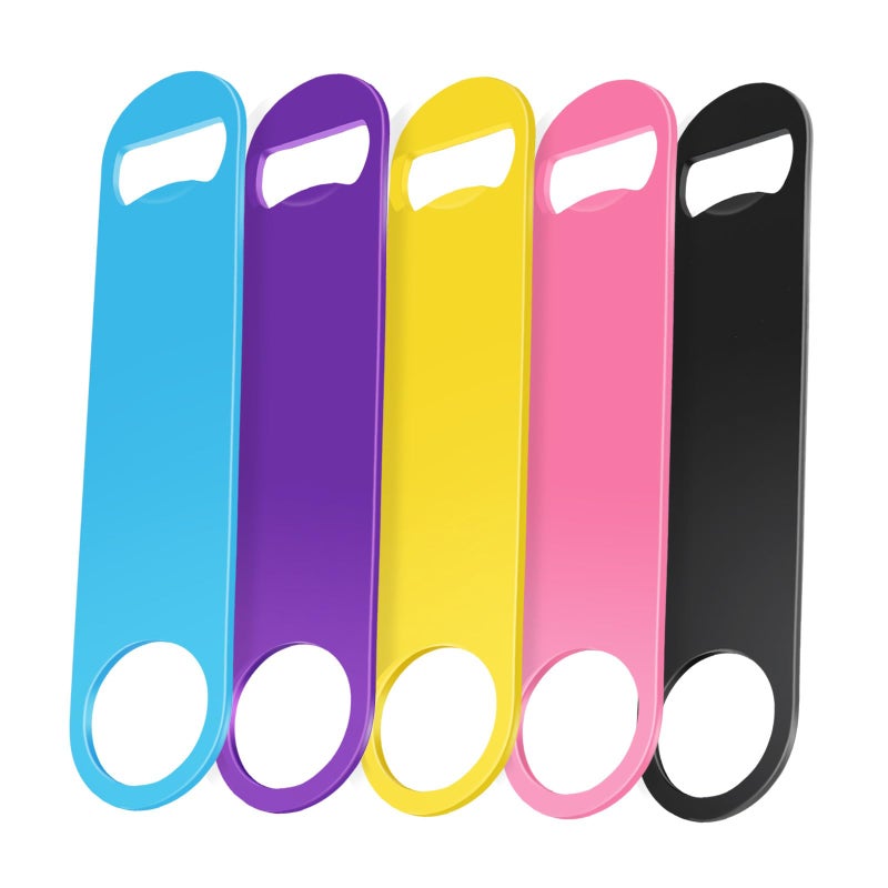 WEGAZ-5 Pack 7 Inches Large Colorful Beer Bottle Openersï¼ŒStainless Steel ï»¿ - Image 1