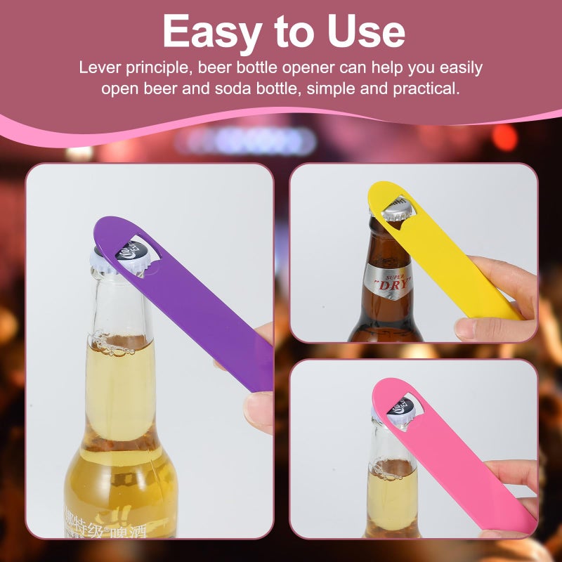 WEGAZ-5 Pack 7 Inches Large Colorful Beer Bottle Openersï¼ŒStainless Steel ï»¿ - Image 4