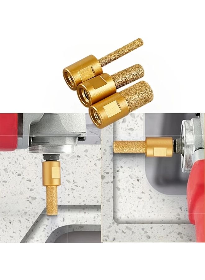 3Pcs Stone Edge Trimmer Set Milling Bottom Cleaning Grooving Tool For Quartz Granite - Image 4