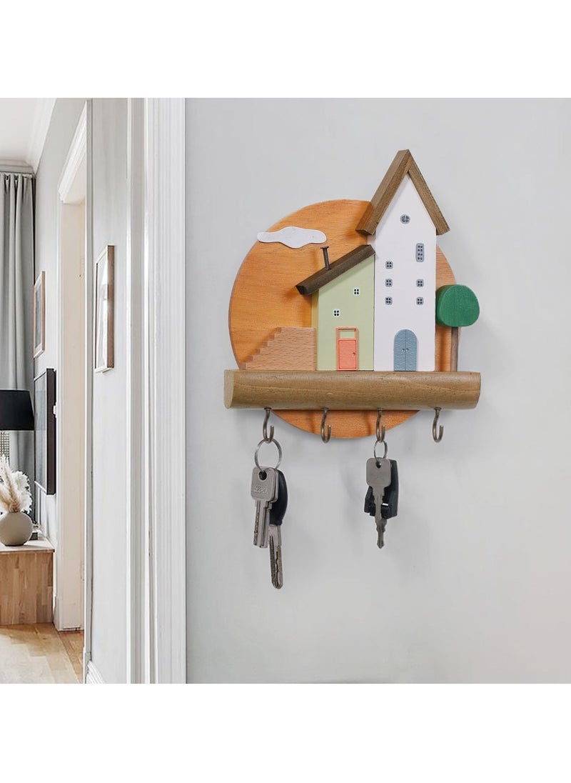 Key Holder Wall Mount, Decorative Farmhouse Hooks, Handmade Key Rack Organizer for Entryway, Kitchen, Hallway, Towel, Leash, Jewelry Hangers, Cute Accessories - Image 5