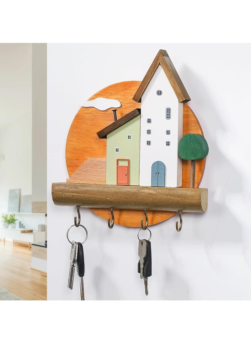 Key Holder Wall Mount, Decorative Farmhouse Hooks, Handmade Key Rack Organizer for Entryway, Kitchen, Hallway, Towel, Leash, Jewelry Hangers, Cute Accessories - Image 3