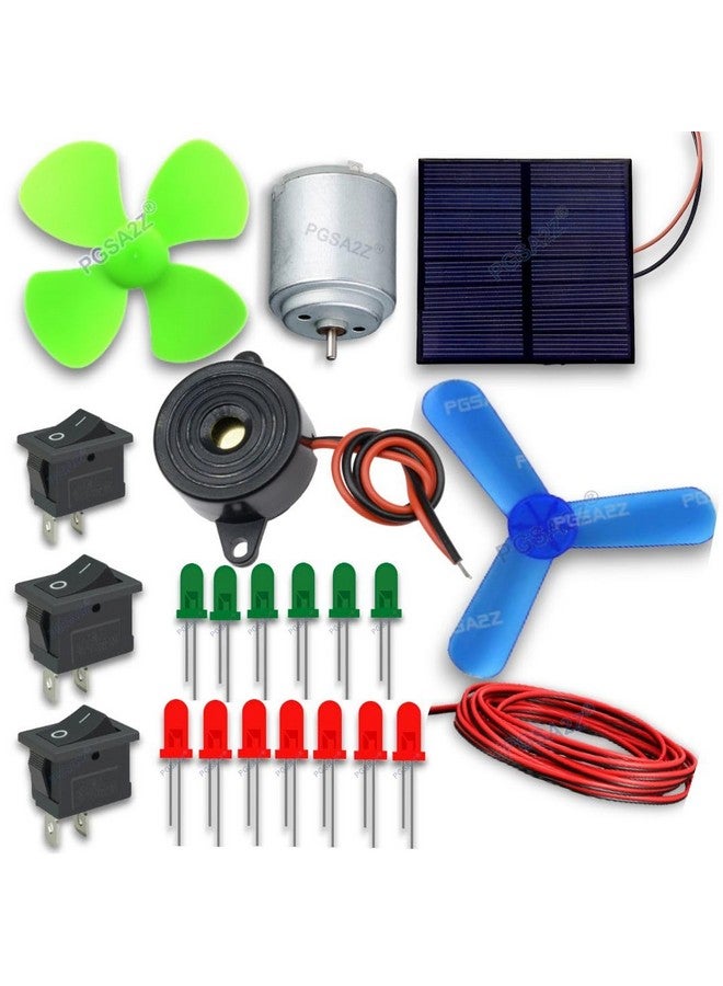 PGSA2Z® Solar Science Kit for School Projects - 3 in 1 DIY Kit with Multicolor Lights. - Image 1