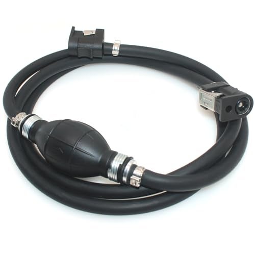 RUITONDA Marine Fuel Line Assembly 516 inch Boat Outboard Motor Fuel Line Assembly 7 Foot With Connector and Primer Bulb Compatible With Yamaha Outboard Motors - Image 1