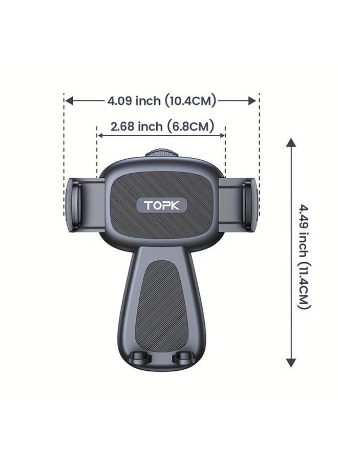 Black Heavy Duty Metal Car Phone Holder Mount Air Vent Adjustable Grip Universal Fit - Image 3