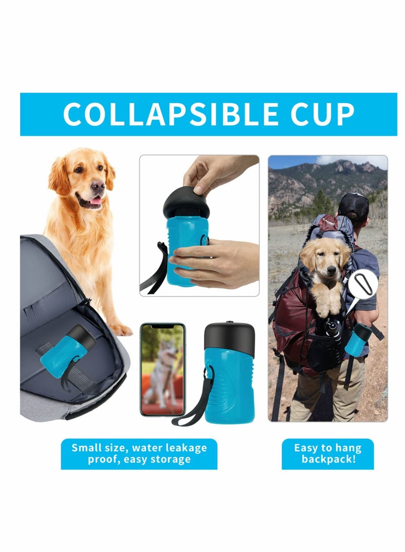 KASTWAVE Dog Water Bottle with Backpack Loop Buckle, 500ml Leak Proof Pet Travel Water Bottle Bpa Free Dog Drinking Bottle Portable for Outdoor Walking Hikes Trvels Drinking, Food Grade Plastic For Pets - Image 5