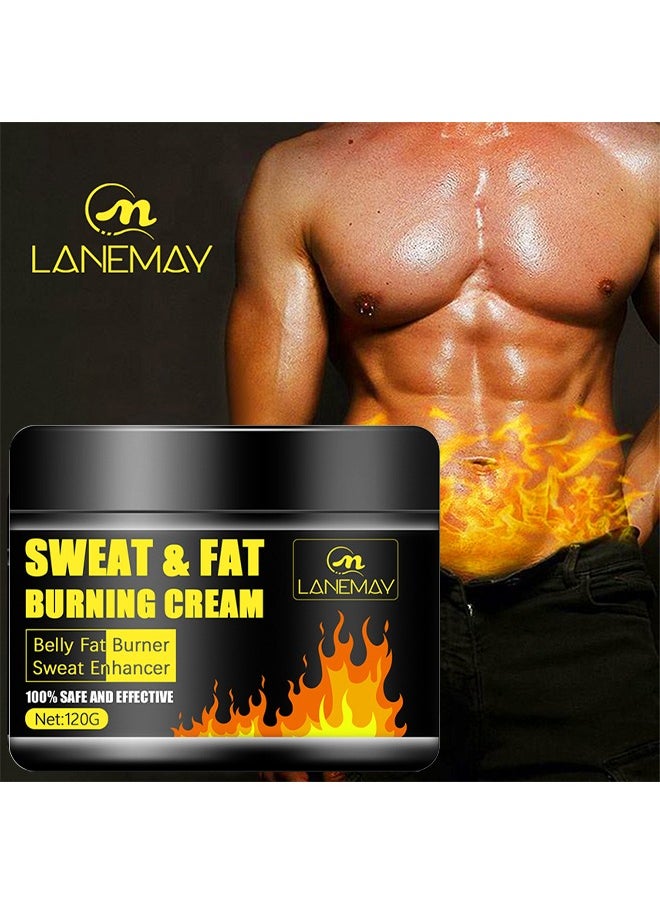 LANEMAY - Sweat And Fat Burning Cream, Cellulite Firming And Slimming Cream For Men And Women, Weight Loss Slimming Workout Enhancer, Cellulite Treatment For Thighs, Legs, Abdomen, Arms And Buttocks 120G - Image 1