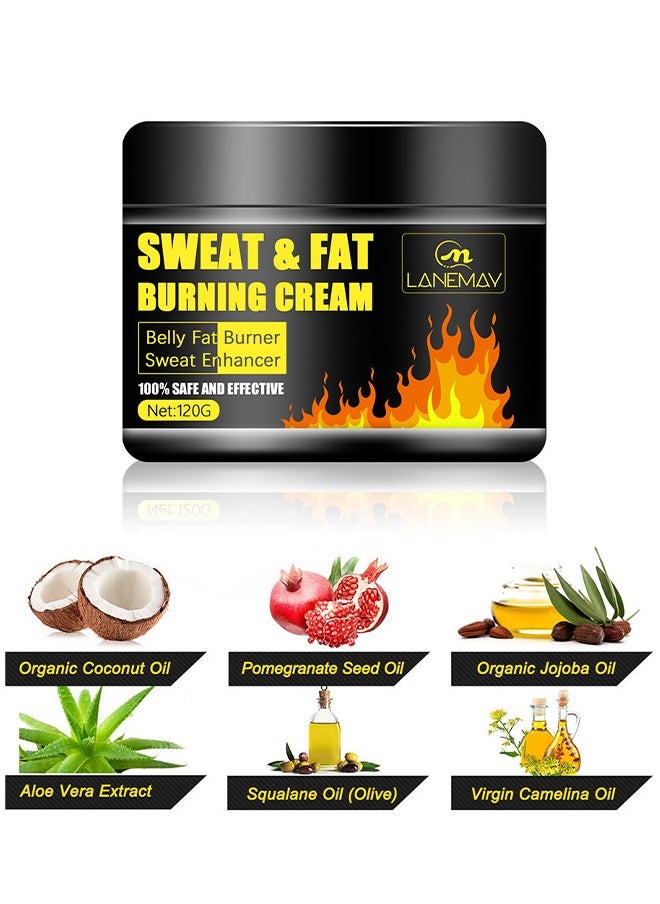 LANEMAY - Sweat And Fat Burning Cream, Cellulite Firming And Slimming Cream For Men And Women, Weight Loss Slimming Workout Enhancer, Cellulite Treatment For Thighs, Legs, Abdomen, Arms And Buttocks 120G - Image 1