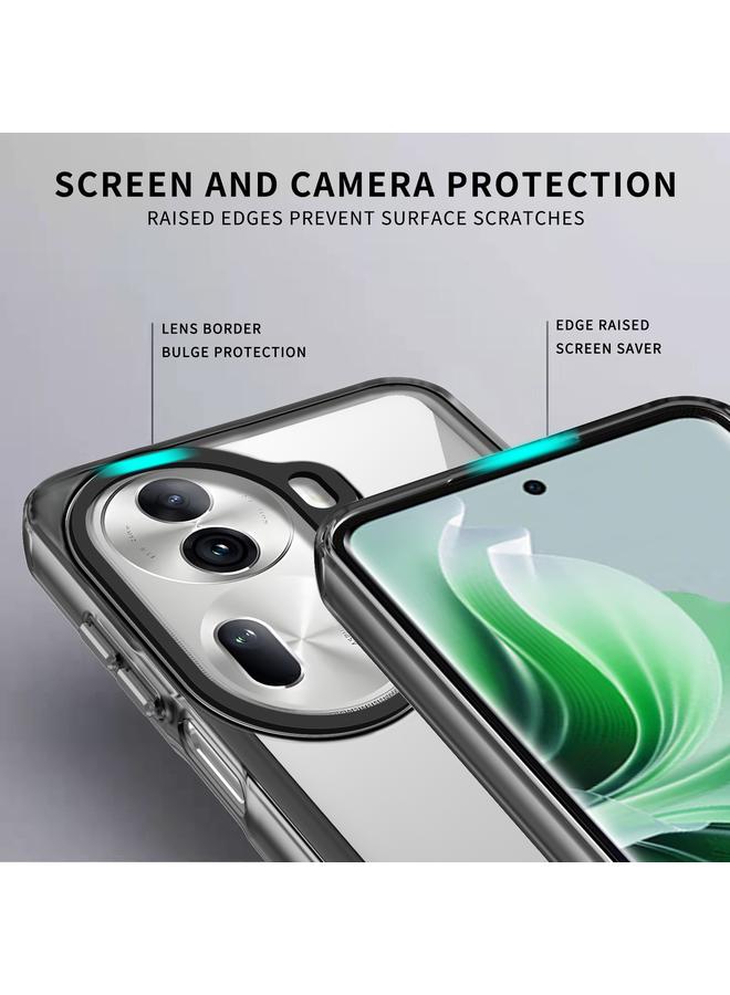 اس-توب جراب لهاتف OPPO Reno11 Global مصنوع من مادة الأكريليك الشفافة + TPU المقاوم للصدمات - Image 3