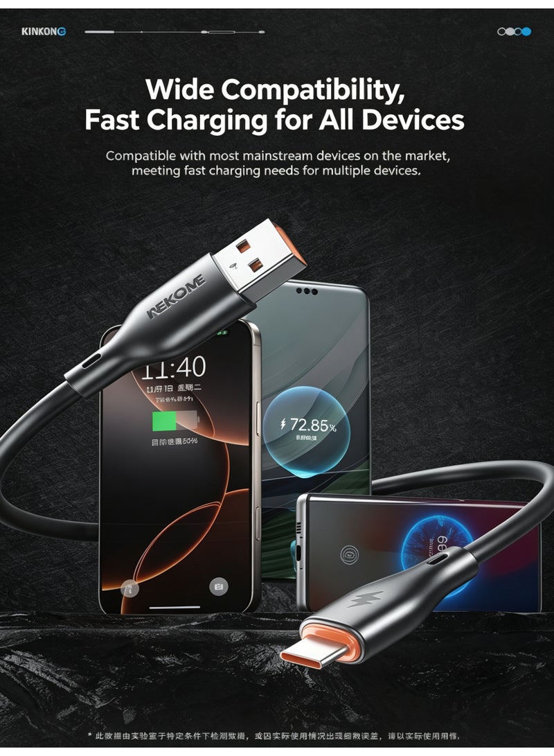 WEKOME 27W PD Fast Charging Cable 1M, PVC Thickened Cord 480Mbps Data Transfer Type-C to L，Compatible with mainstream devices, supports fast charging for various devices - Image 5