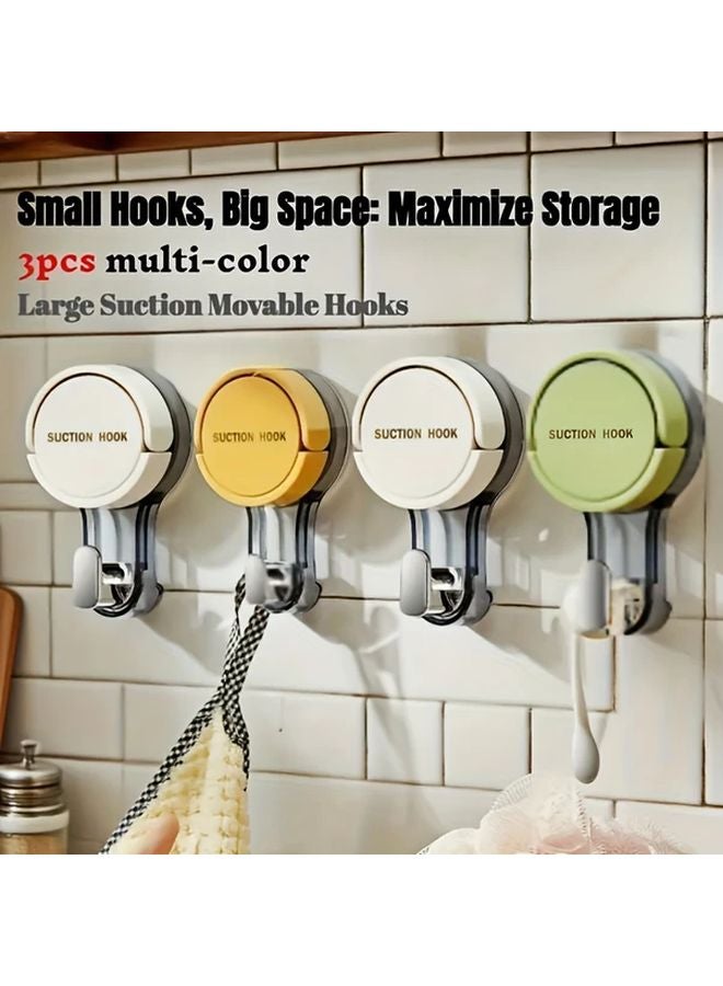 Green Heavy Duty Suction Cup Hooks No Drill Self Adhesive Towel Rack For Bathroom Kitchen - Image 5