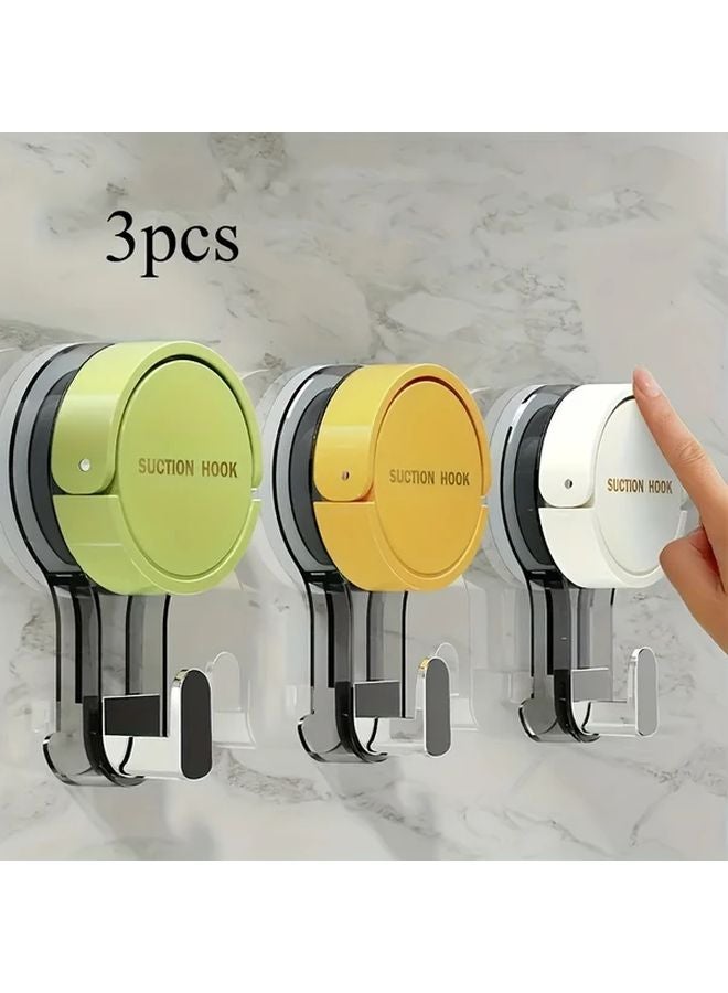 Green Heavy Duty Suction Cup Hooks No Drill Self Adhesive Towel Rack For Bathroom Kitchen - Image 2