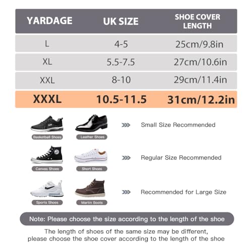 PALAY® Silicone Shoe Covers for Kids,Men,Women with Double-Breasted Anti-Slip and Waterproof Shoe Cover TPE Sole Wear-resistant and Reusable Shoes Cover for Rainy Season (for Size 10.5-11.5) - Image 3