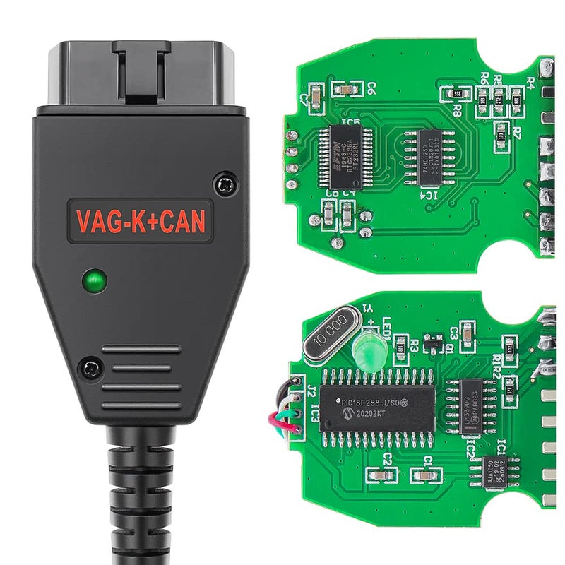 كابل OBD2 KCAN كوماندور 14 لقراءة الأكواد FTDI FT232RL أداة تشخيص OBDII لسيارات VAG أودي فولكس فاجن سكودا سيات
