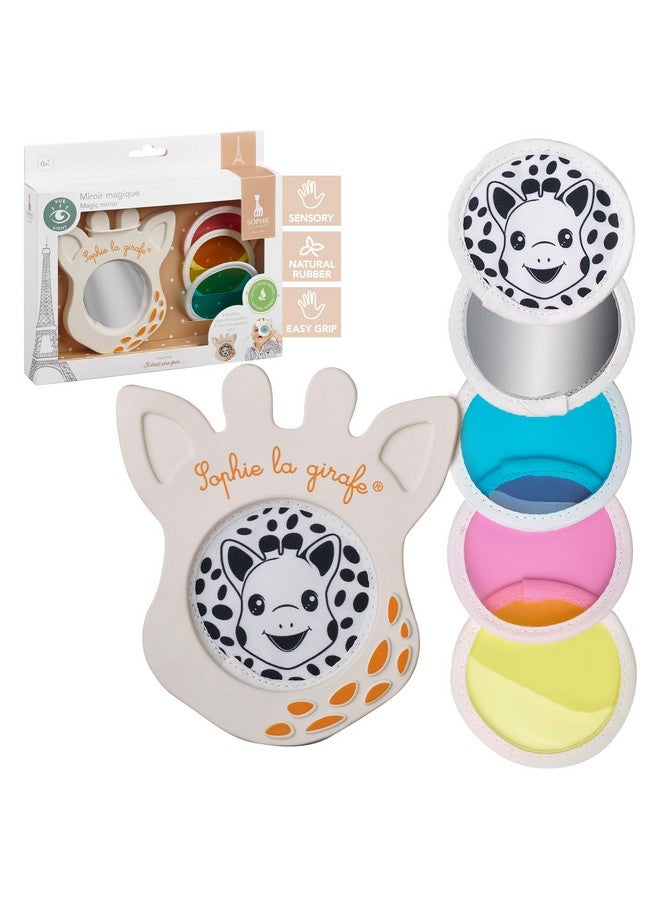 Sophie la girafe Magic Mirror | Awaken Baby's Eyesight with Several Interchangeable Lenses | Frame is Made from Natural Rubber