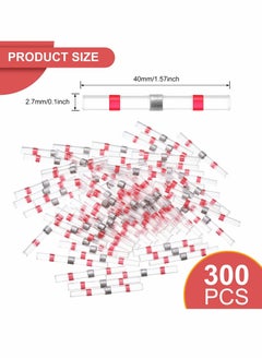 Excefore 22-18 AWG Red Solder Seal Wire Heat Shrink Connector 300 pcs ​Waterproof Insulated Electrical Splice Wire Terminals Automotive Marine Electrical Terminal for Boat Trailer Stereo  - Image 2
