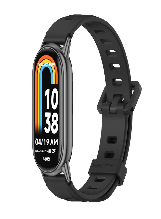 MIJOBS Strap for Mi Band 10/9/8, Replacement Wristband for Xiaomi Smart Band 9 Silicone Sport Watchband - Image 1
