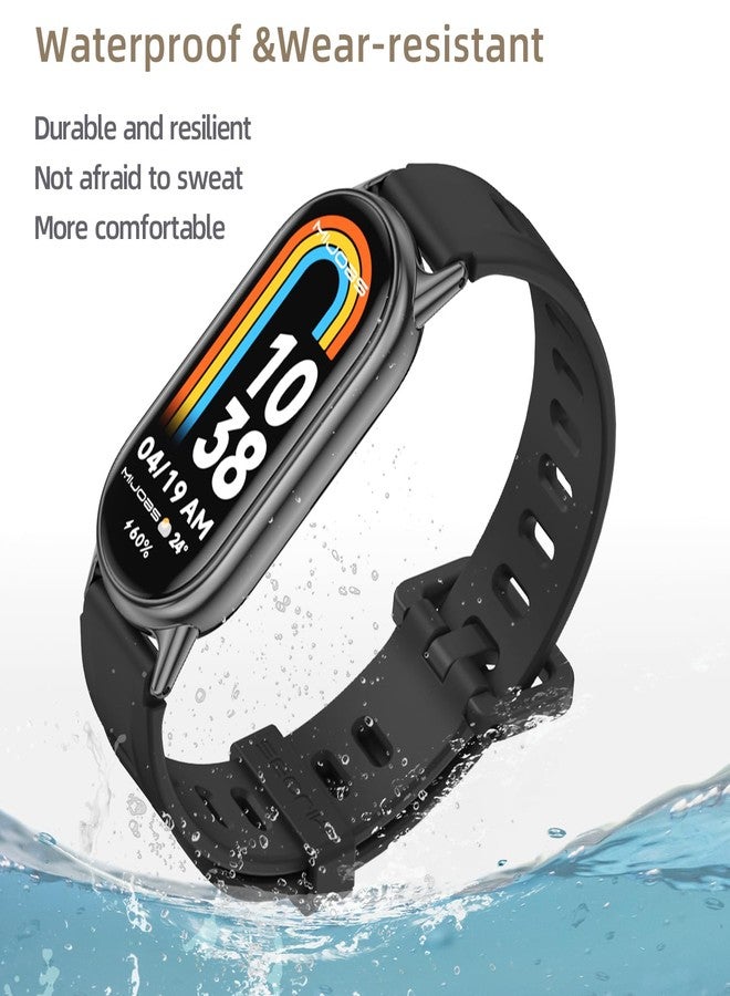 MIJOBS Strap for Mi Band 10/9/8, Replacement Wristband for Xiaomi Smart Band 9 Silicone Sport Watchband - Image 5