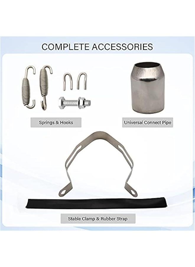 Arabest - Carbon Fiber Universal Slip-On Muffler for Motorcycle, Dirt Bike, Street Bike, Scooter, ATV Racing Pipes. - Image 1