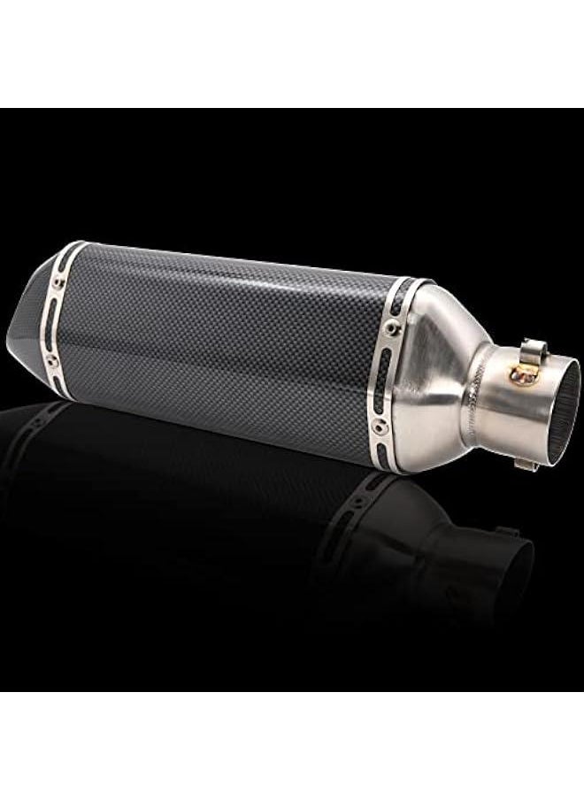Arabest - Carbon Fiber Universal Slip-On Muffler for Motorcycle, Dirt Bike, Street Bike, Scooter, ATV Racing Pipes. - Image 1