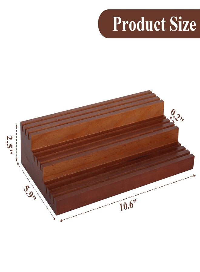 Samplife Challenge Coin Display Stand,Three-Tier Coin Rack Military Coins Display Holders Shelves,Wooden Army Collectible Coins Holder Case Holds 45-50 Coins Vacation Present - Image 3