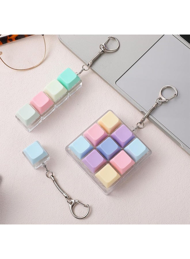 Ba Love 3 Pcs Keyboard Fidget Toys, with Keychain, Mechanical Keyboard, Suitable for Adults to Relieve Stress and Pass The Time (3 Styles) - Image 4