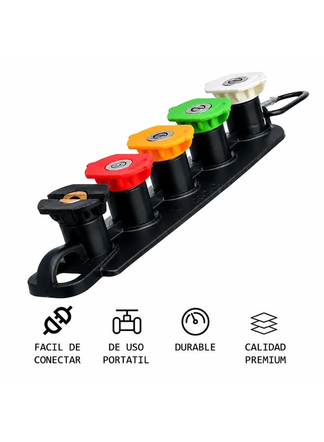 ENAKSHI Pressure Washer Nozzle Tips Set 5 PCS 1/4 Inch Quick Connect Spray Tips 0° 15° 25° 40° 65° ERPC25676 - Image 4