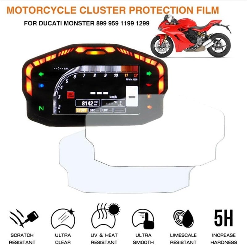 Yurefax Motorcycle Dashboard Screen Protector for Ducati - Image 3