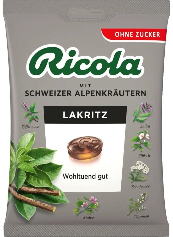Ricola حلوى السعال خالية من السكر بنكهة العرقسوس مستوردة من ألمانيا شحن من الولايات المتحدة - 75 جرام - Image 1