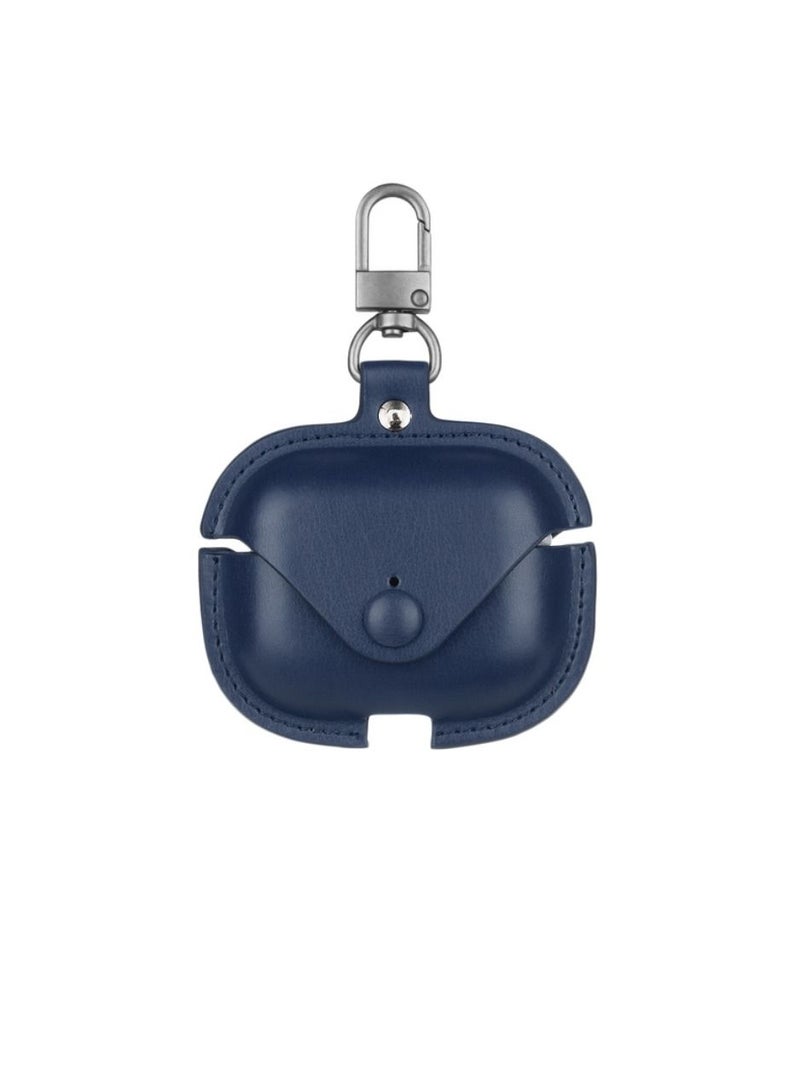 DIGI CORE Airpods Pro 2 Leather Case Cover For Apple Airpods Pro 2 Protective Case With Hook For Airpods Pro 2 2nd Generation Blue