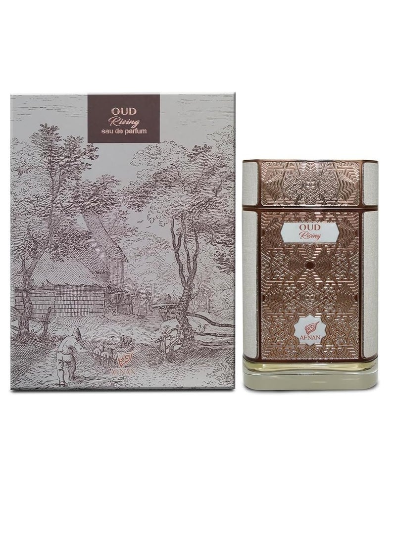 Afnan Oud Rising Unisex Eau de Parfum, 80 ML  - Image 3