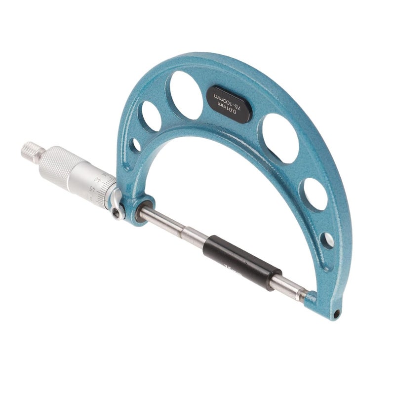 ZKEOOIVAt45q21emdb 14 Portable Stainless Steel Outside Micrometer With Wrench 0 01mm Accurate Thickness Measuring Tool - Image 4