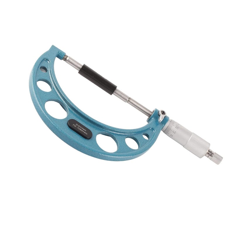 ZKEOOIVAt45q21emdb 14 Portable Stainless Steel Outside Micrometer With Wrench 0 01mm Accurate Thickness Measuring Tool - Image 3