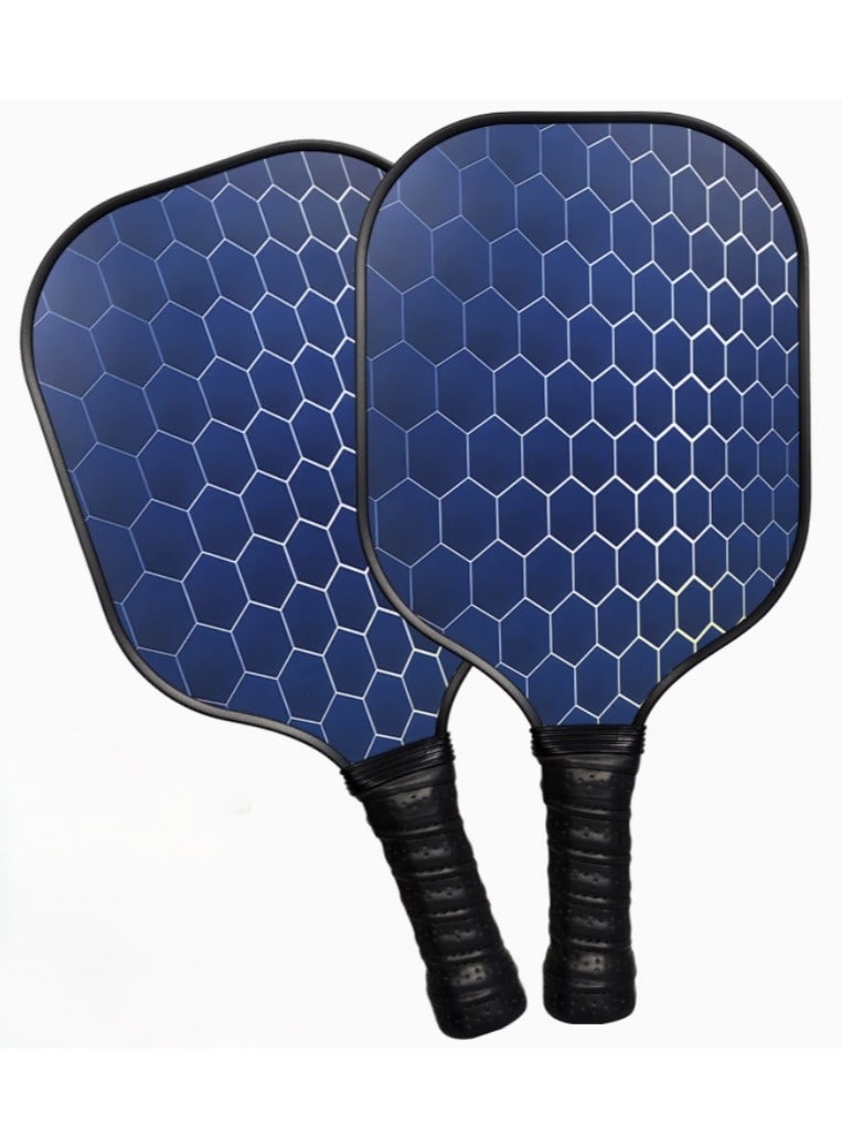 diu toyz Premium Fibreglass Pickleball Racket Paddle (Blue Honeycomb) (One Piece) - Image 1
