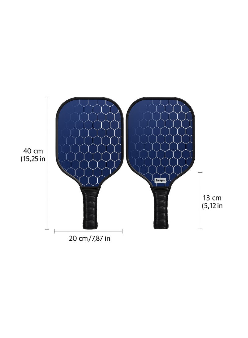 diu toyz Premium Fibreglass Pickleball Racket Paddle (Blue Honeycomb) (One Piece) - Image 4