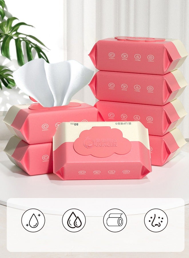 baby dedicated wipes,99.9% Water Wet wipes Baby Wipes 2 pack/160 sheets (18mm L*14mm W) - Image 2
