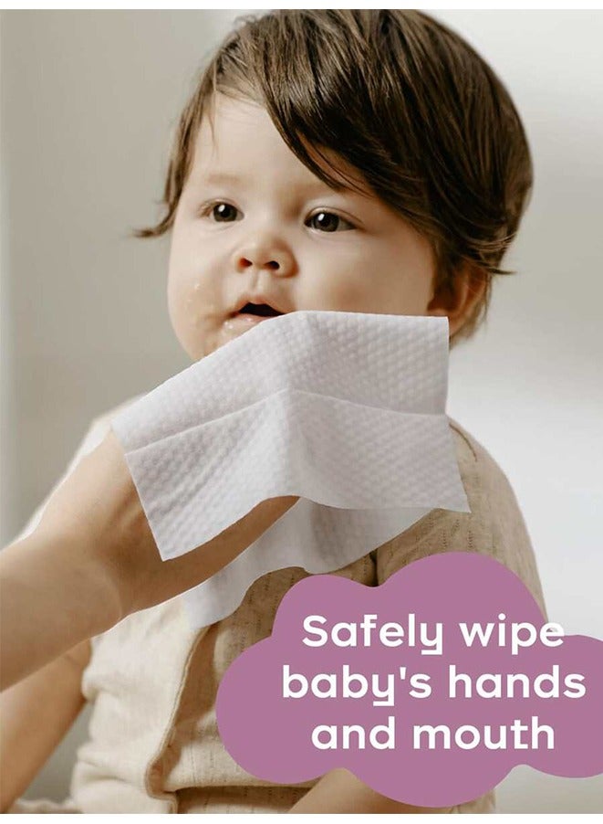 baby dedicated wipes,99.9% Water Wet wipes Baby Wipes 2 pack/160 sheets (18mm L*14mm W) - Image 5