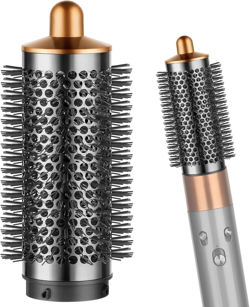PUREGUST Round Brush Attachment for Dyson Air wrap Oval Round Volumizing Brush for Dyson Airwrap Accessories, Gold - Image 1