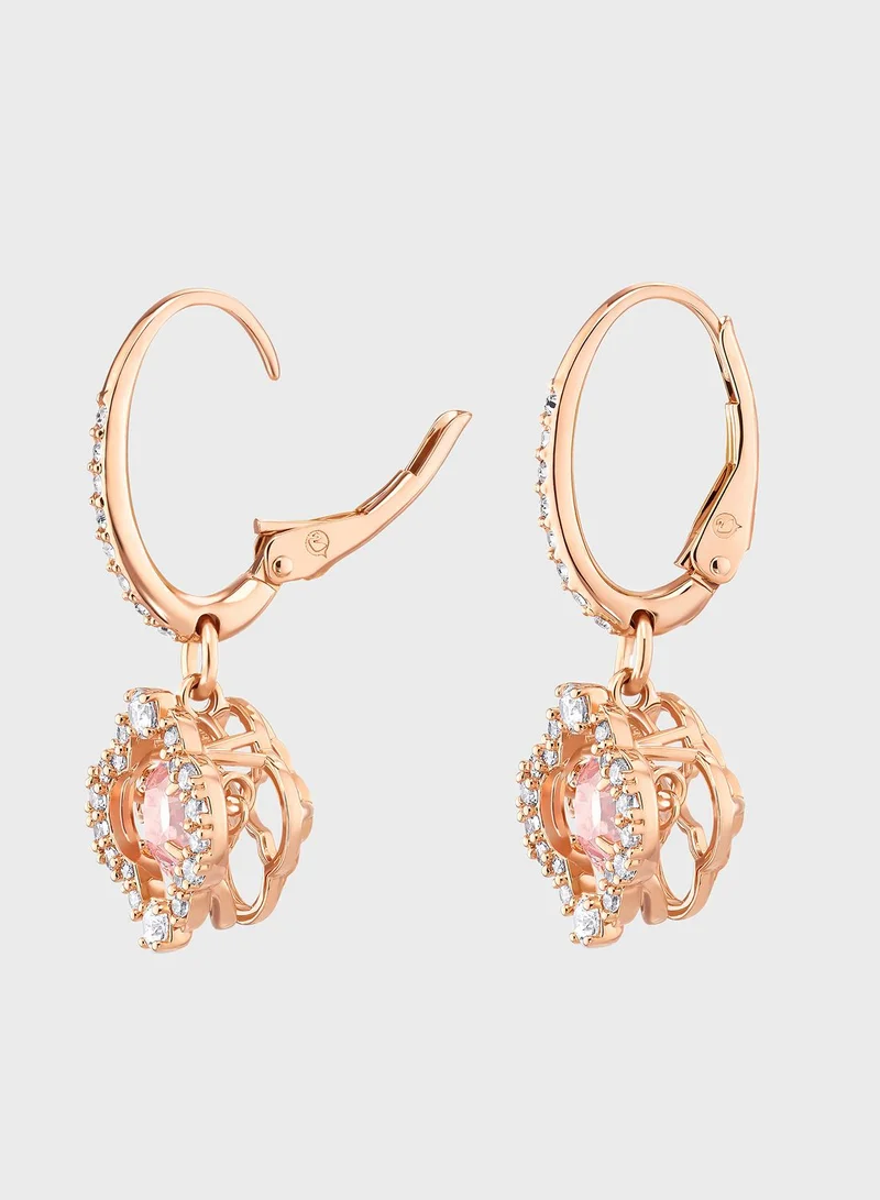 SWAROVSKI  Sparkling Clover Drop Earrings for Women | Best Price UAE