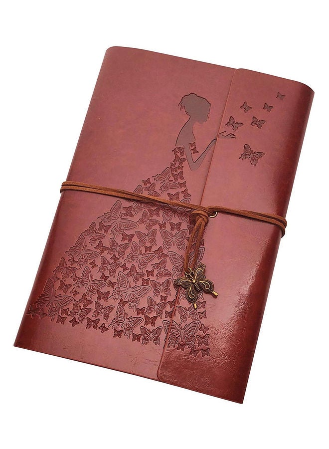 Leather Bound Vintage Notebook Brown - Image 1
