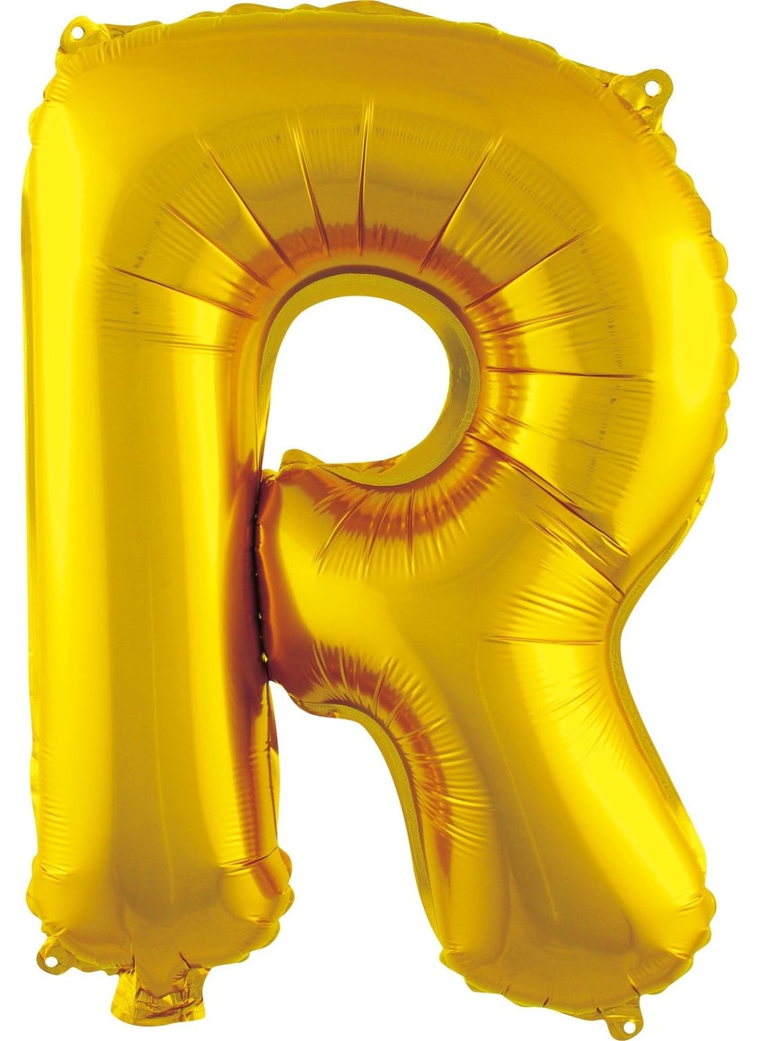 FN - Gold Foil Balloon Letter R 16" - Image 1