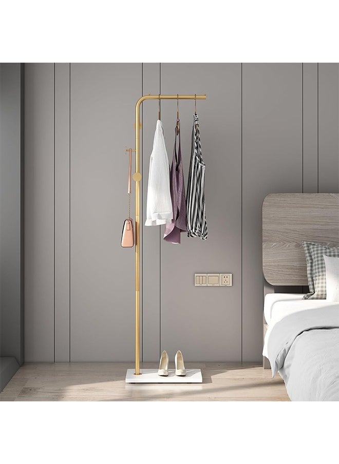 Hihonor - Metal Coat Rack with Marble Base,Heavy Duty Base,Handbag/Coat/Long Skirt,Suitable for Home/Hotel/Entryway - Image 1