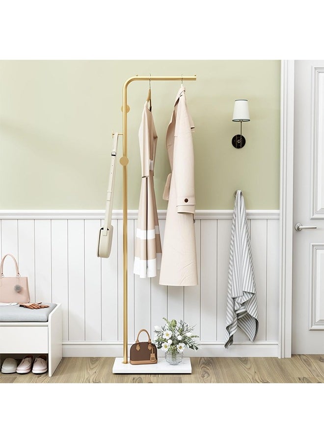 Hihonor - Metal Coat Rack with Marble Base,Heavy Duty Base,Handbag/Coat/Long Skirt,Suitable for Home/Hotel/Entryway - Image 1