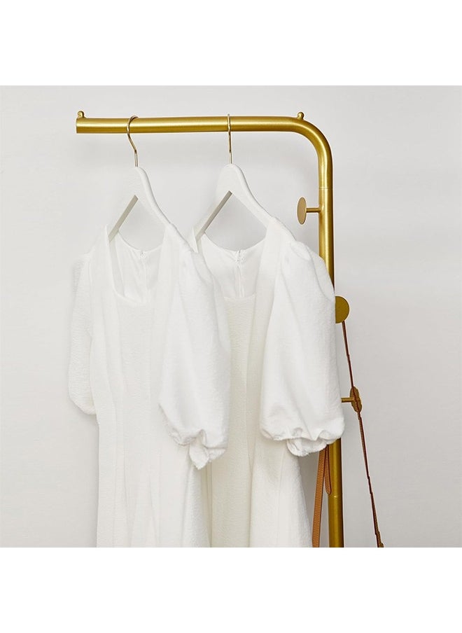 Hihonor - Metal Coat Rack with Marble Base,Heavy Duty Base,Handbag/Coat/Long Skirt,Suitable for Home/Hotel/Entryway - Image 1